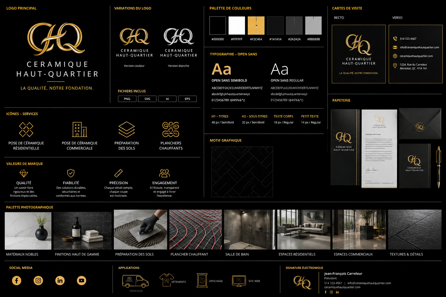 Branding Céramique Haut-Quartier